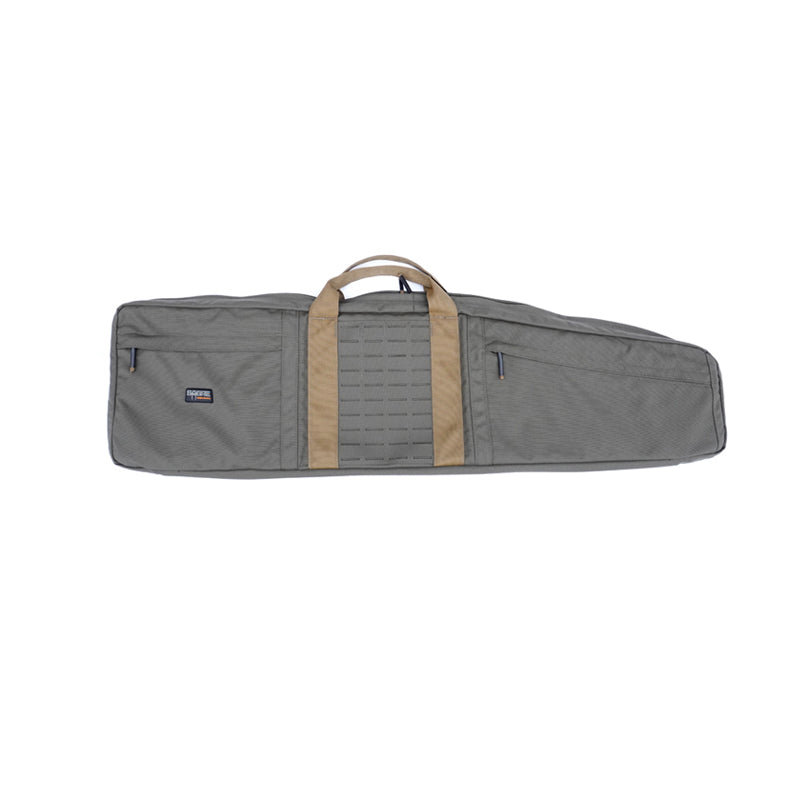 A ranger green Compact Rifle Bag with built-in storage pockets, designed for holding a rifle up to 100cm in length.