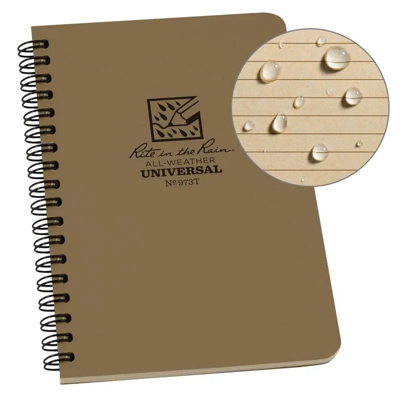 Tan All weather Note book